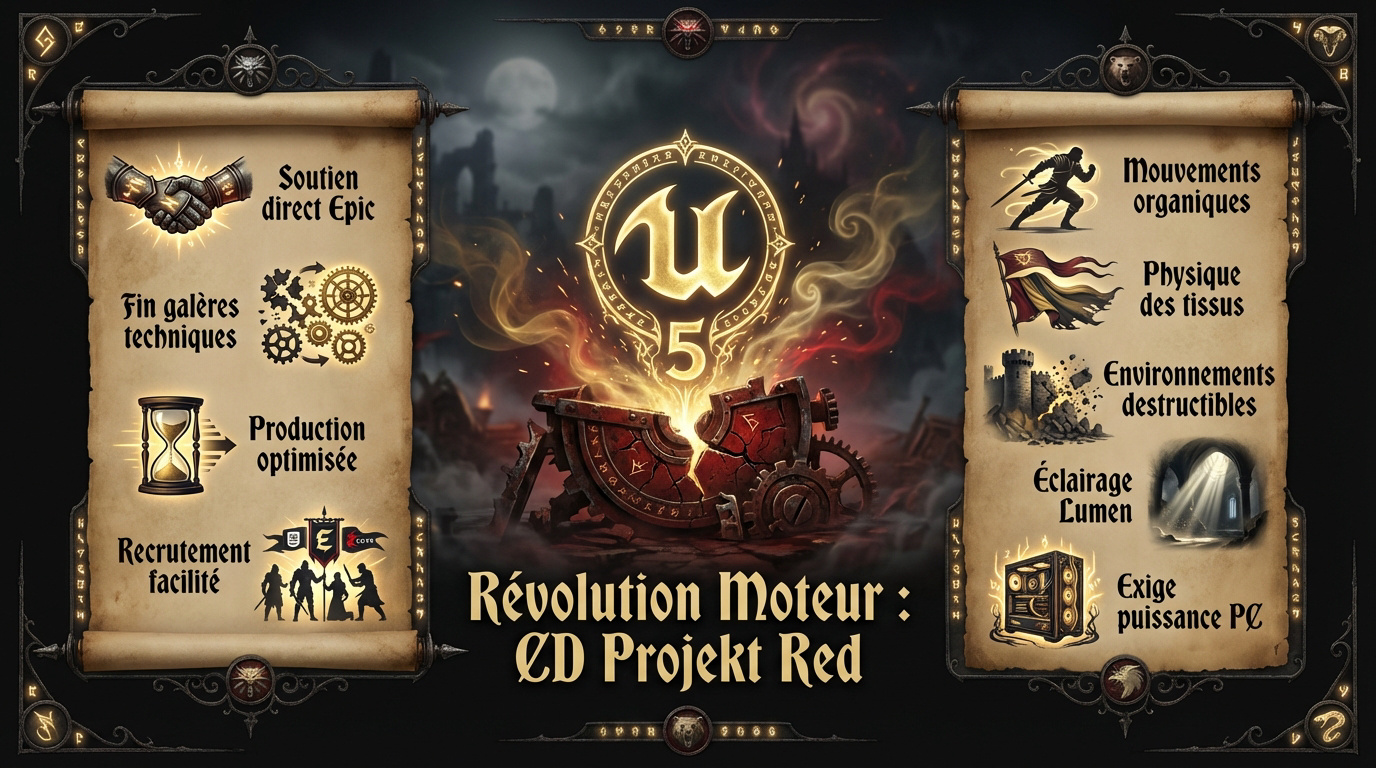 CD Projekt Red adopte Unreal Engine 5 pour le développement de The Witcher 4