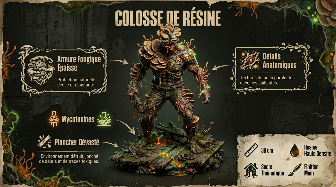 Statue collector du Bloater de The Last of Us en résine détaillée