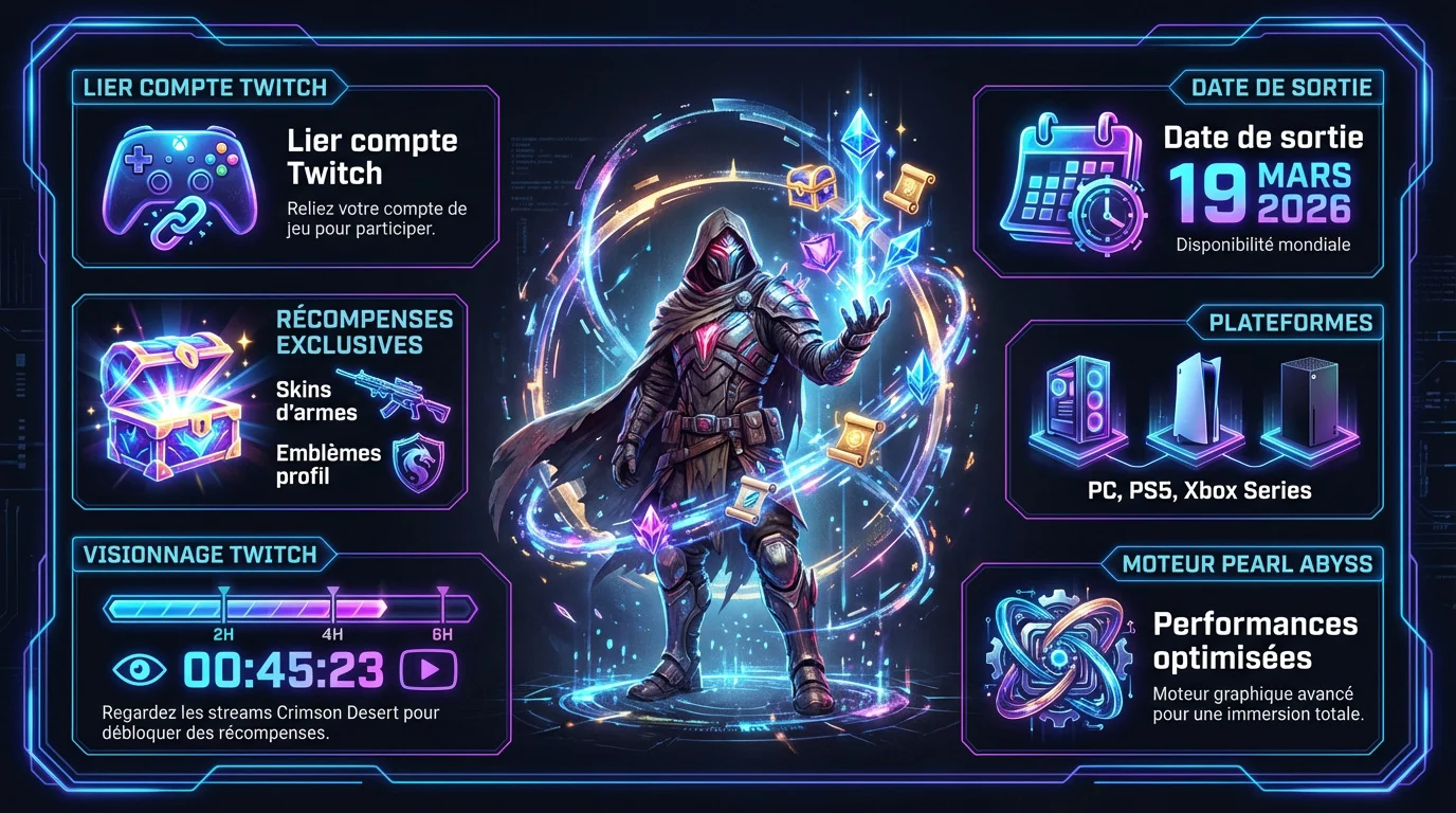 Récompenses gratuites Blue Scout pour Crimson Desert via Twitch Drops