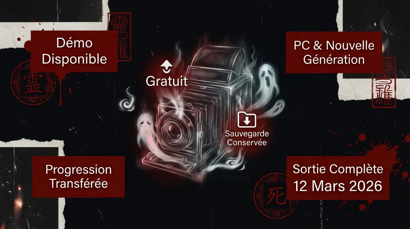 Ambiance horrifique japonaise du remake de Fatal Frame II avec la Camera Obscura