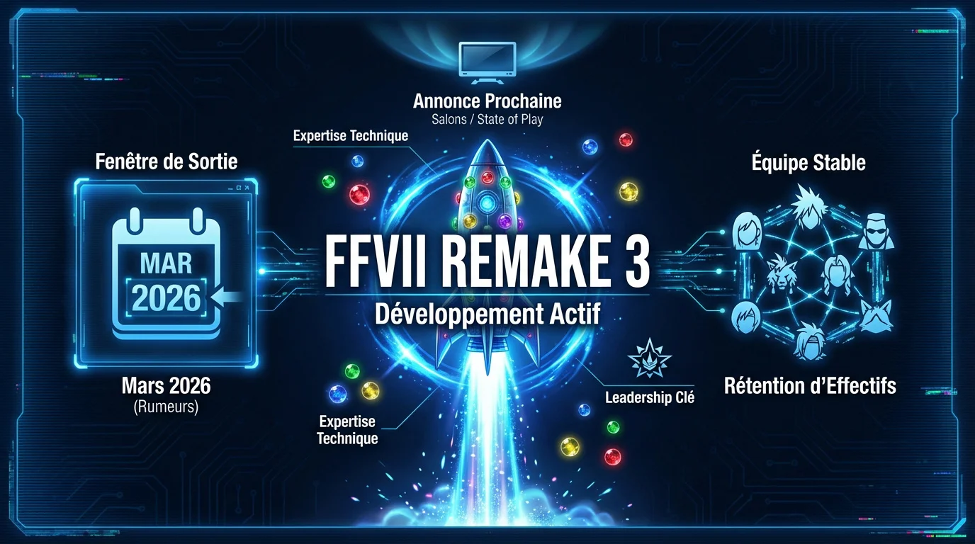 Equipe de développement travaillant sur Final Fantasy VII Remake Part 3