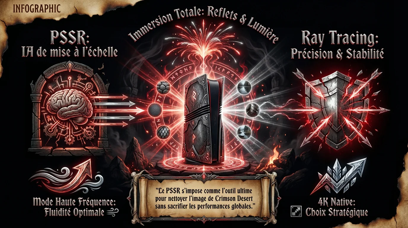Infographie performances Crimson Desert PS5 Pro