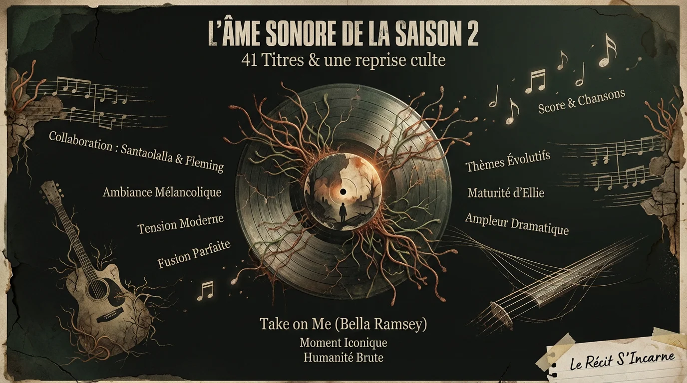 Vinyle édition deluxe de la bande originale de The Last of Us saison 2 avec Joel et Ellie