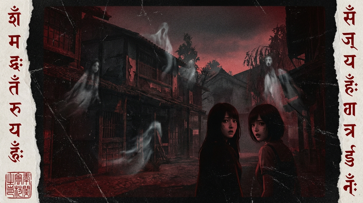 Les sœurs Mio et Mayu face au brouillard du village maudit de Minakami