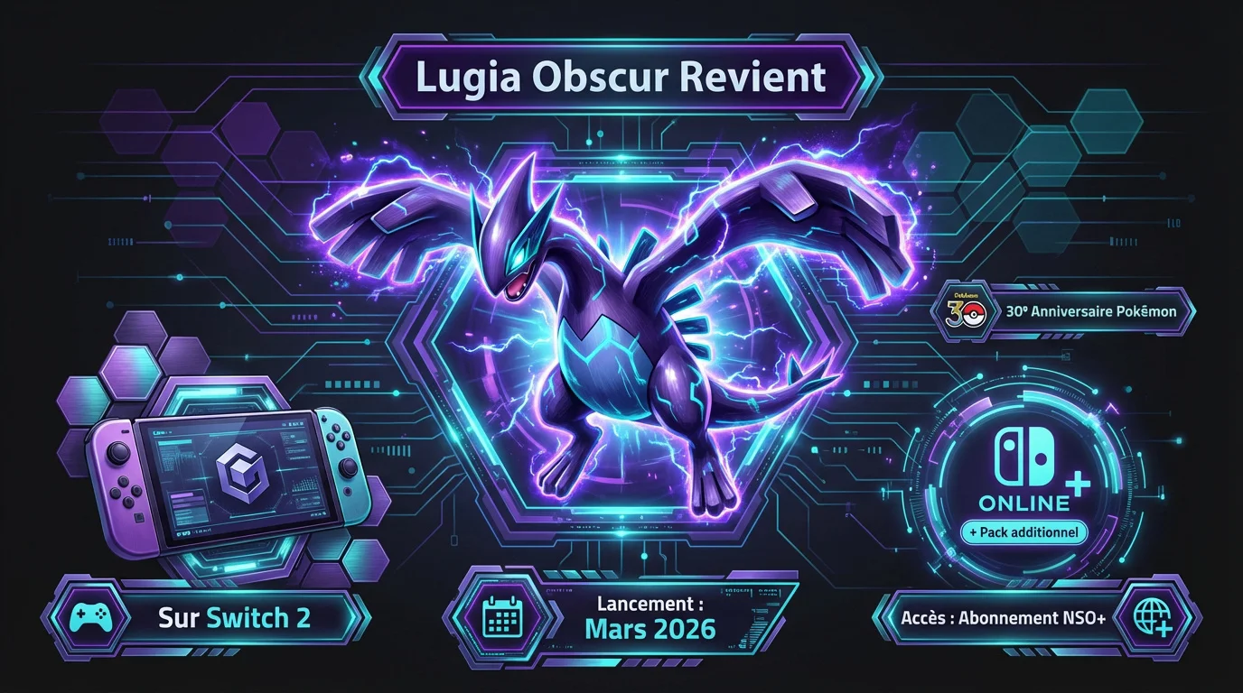 Lugia Obscur de retour dans Pokémon XD sur Switch 2