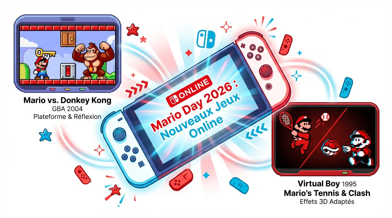 Mario Day 2026 nouveaux jeux Nintendo Switch Online