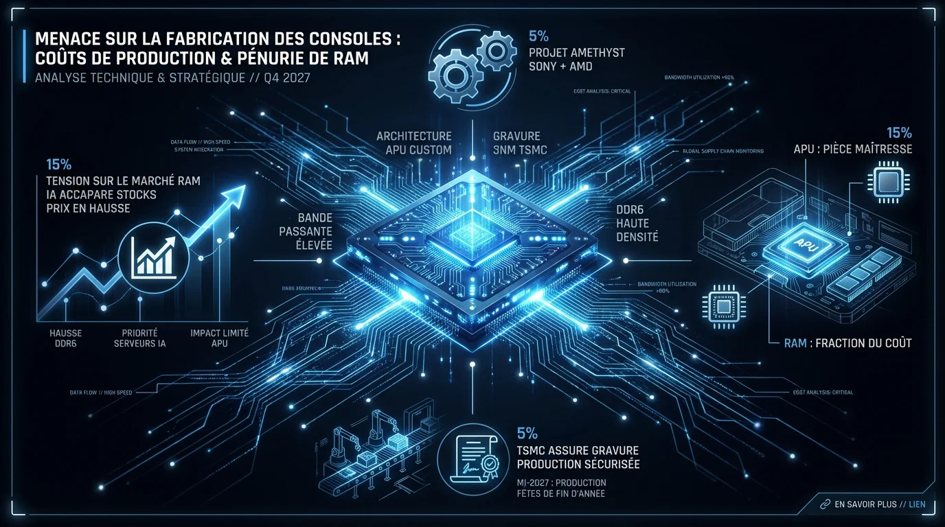 Composants électroniques et puces de mémoire vive pour console de jeux