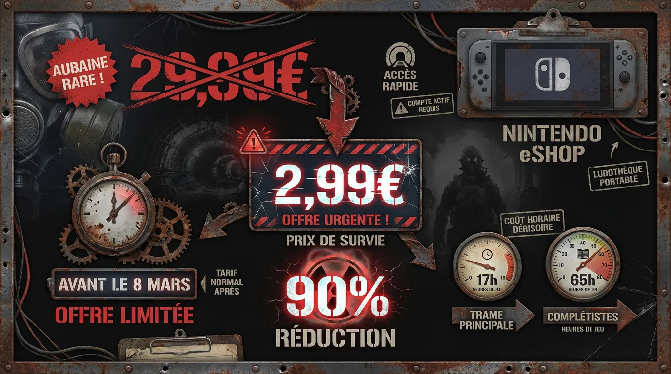 Promotion Metro Redux à moins de 3 euros sur le Nintendo eShop