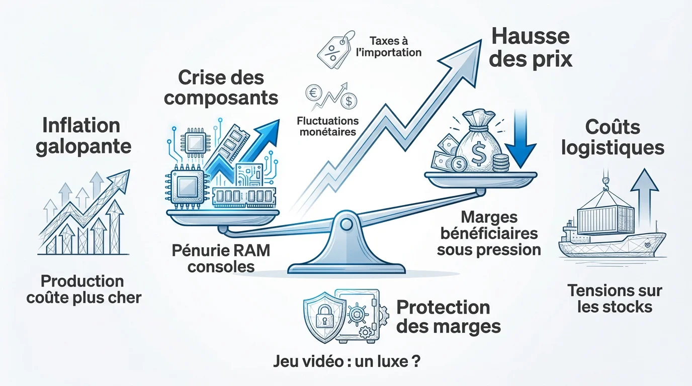 Analyse de la hausse des prix des consoles Sony PS5 et composants