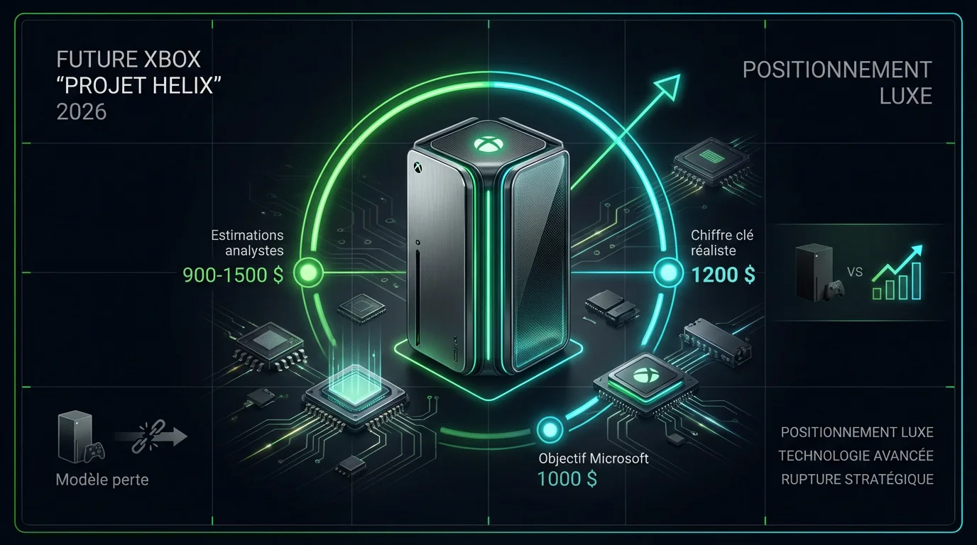 Estimation du prix élevé de la future console Xbox Projet Helix prévue pour 2026