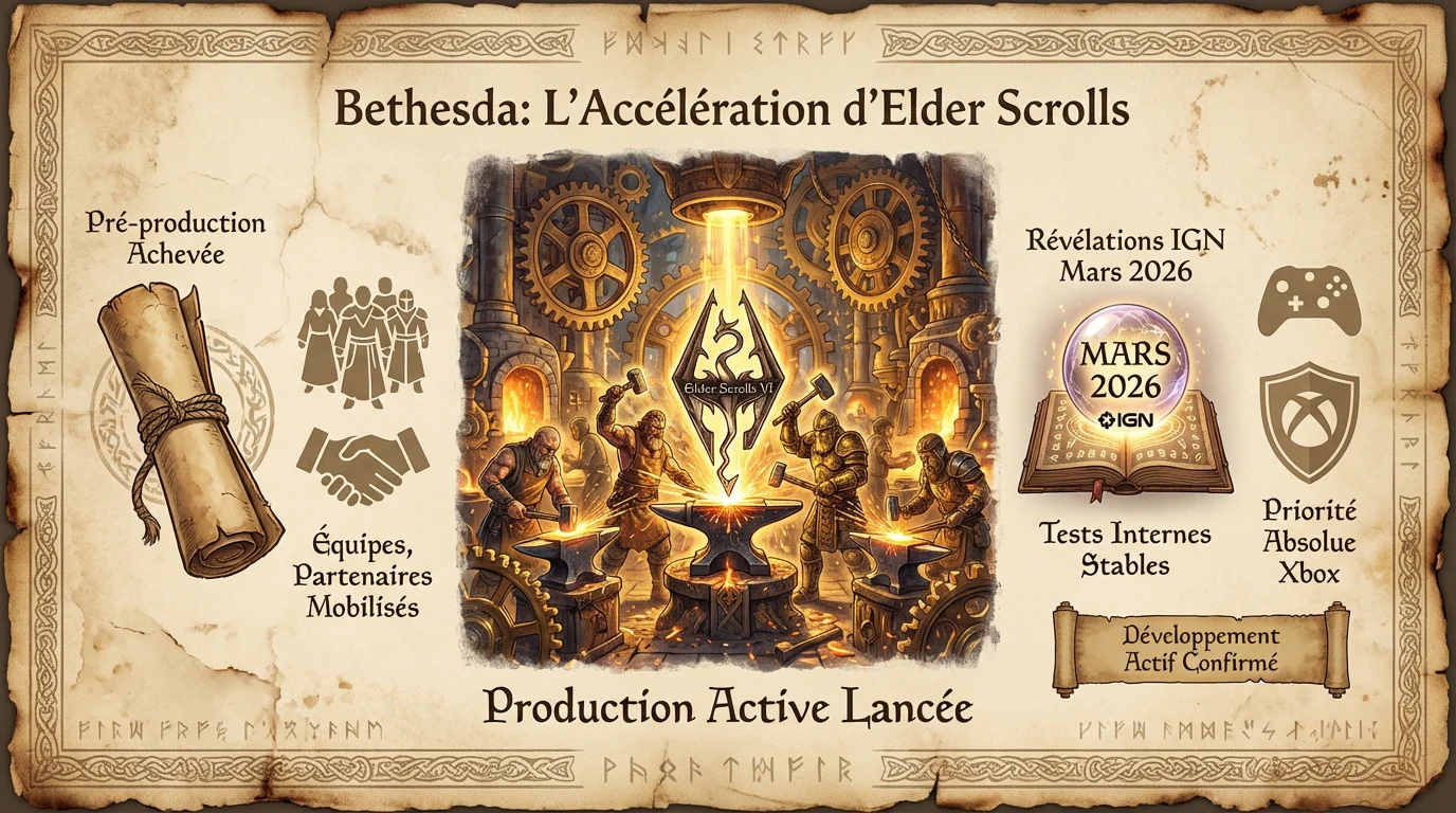 Progression du développement de The Elder Scrolls VI dans les studios de Bethesda