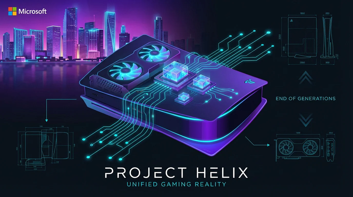 Concept de la console Xbox Project Helix et interface de jeu unifiée