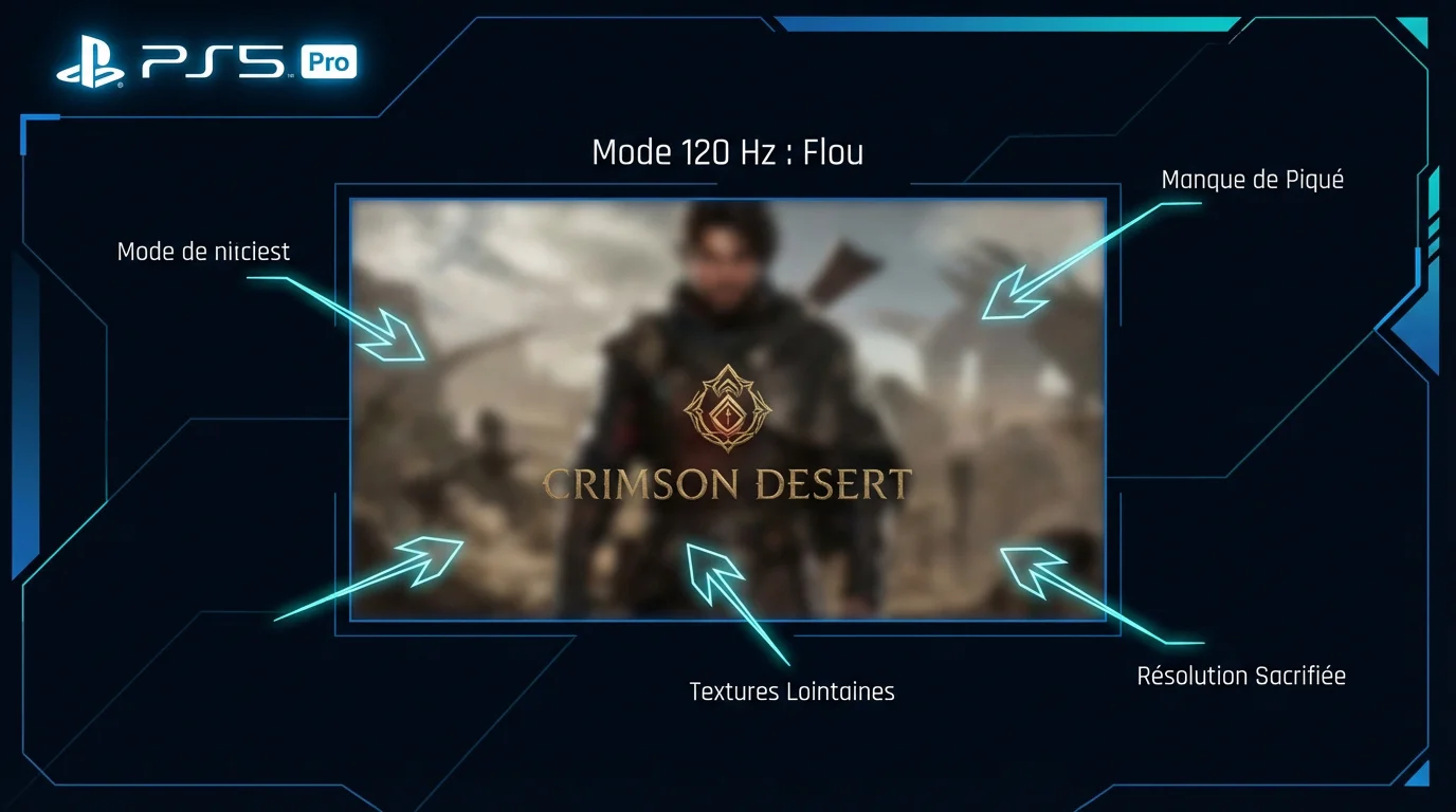 Analyse technique du flou sur Crimson Desert PS5 Pro