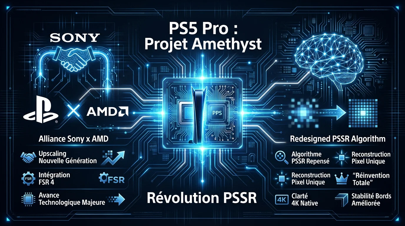 Technologie PlayStation Spectral Super Resolution PSSR sur console PS5 Pro