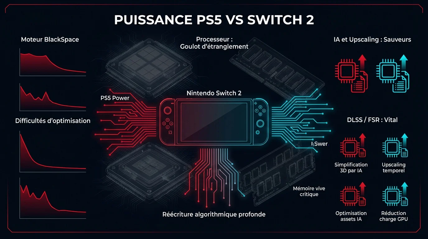 Comparaison de puissance entre PS5 et Switch 2 pour Crimson Desert