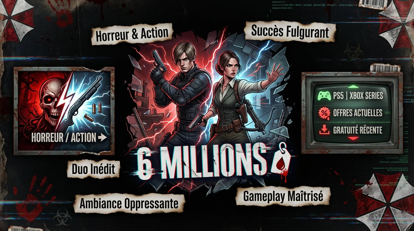 Leon Kennedy et Grace Ashcroft célèbrent le succès de Resident Evil Requiem