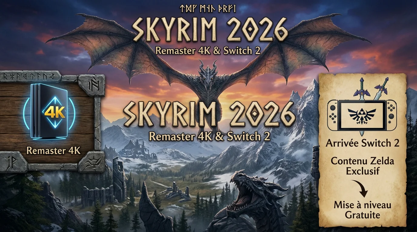 Skyrim remasterisé en 4K avec des graphismes ultra-réalistes