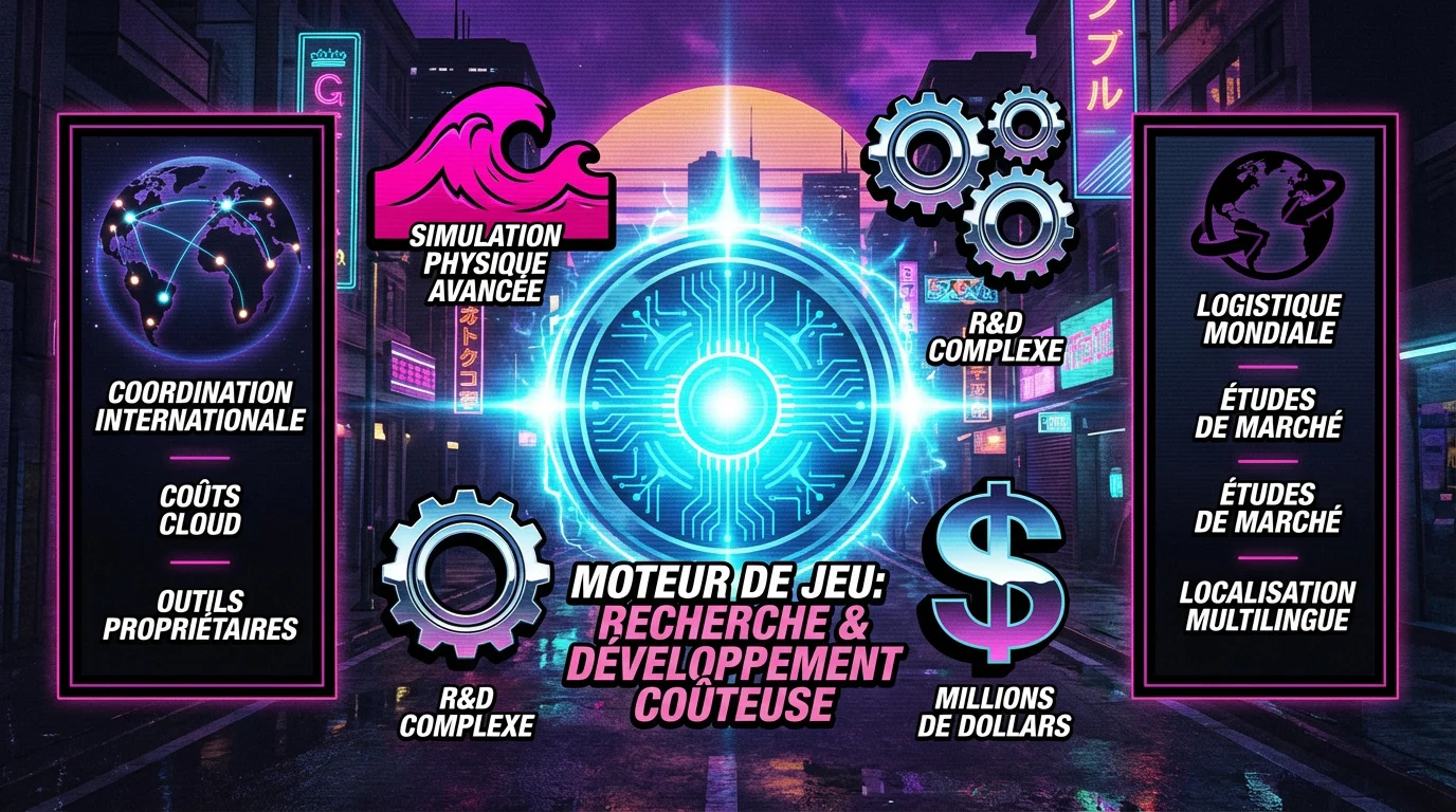 Moteur de jeu Rockstar RAGE et recherche développement graphismes néon