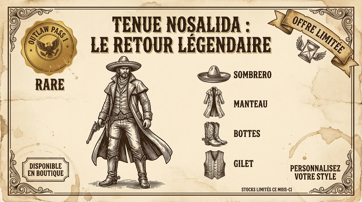 La rare tenue Nosalida de retour dans Red Dead Online