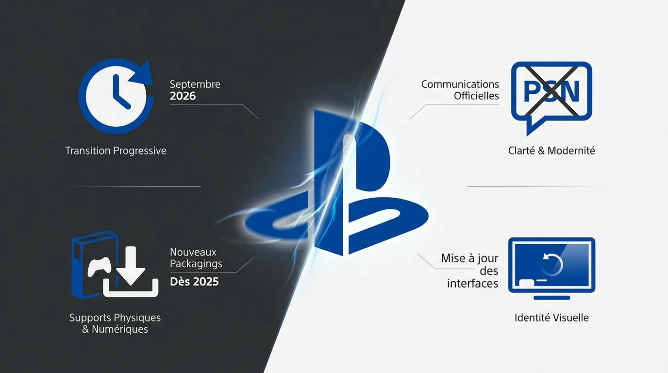 Transition progressive du logo PlayStation Network vers la nouvelle identité de Sony