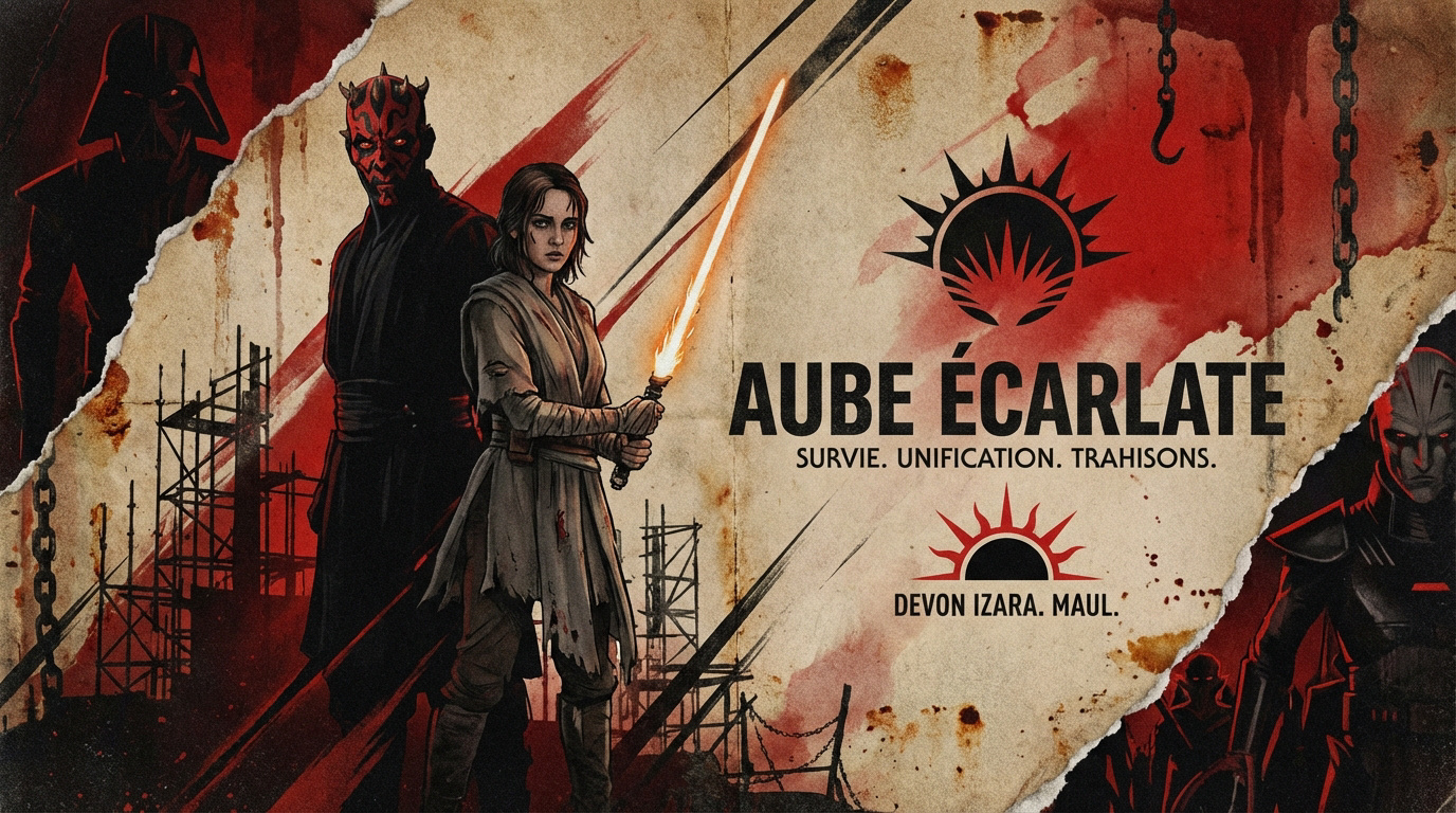Maul et Devon Izara face à l'Aube Écarlate