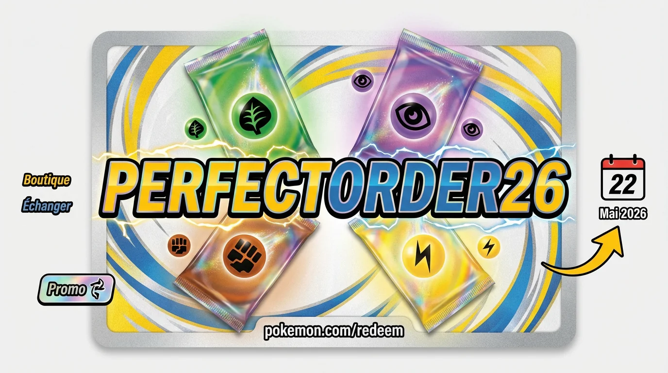 Code promo Pokémon TCG Live extension Ordre Parfait