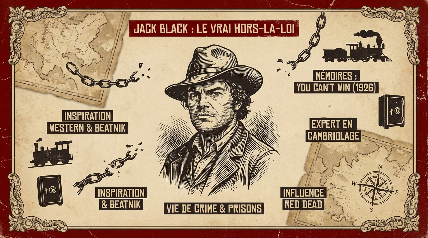 Portrait historique du cambrioleur Jack Black au début du 20ème siècle