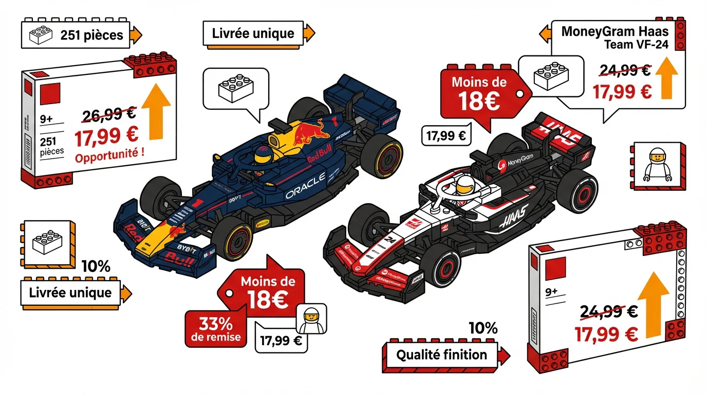 Sets LEGO Speed Champions Formule 1 en promotion sur Amazon
