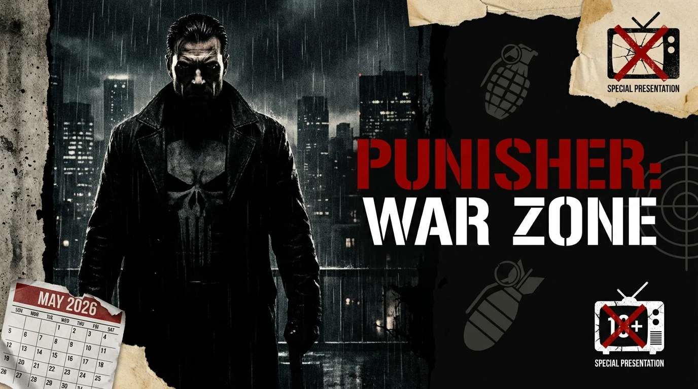 Frank Castle arborant son gilet tactique au crâne blanc