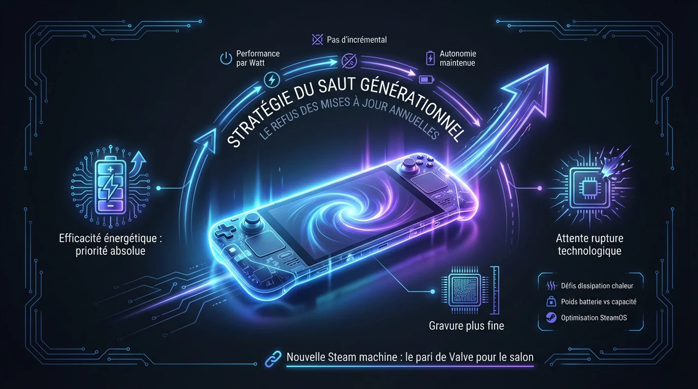 Concept de console portable nouvelle génération mettant l'accent sur la performance et l'efficacité thermique