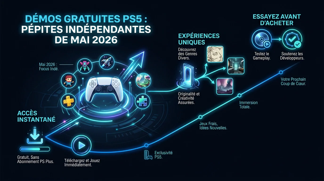 Démos gratuites de jeux indépendants sur PS5 en mai 2026