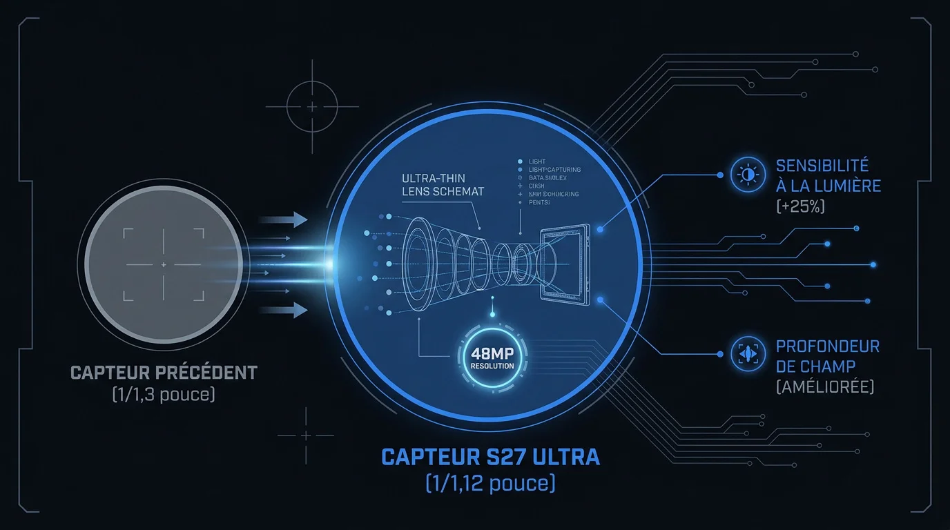 Évolution du capteur photo ISOCELL 200MP pour le Galaxy S27 Ultra
