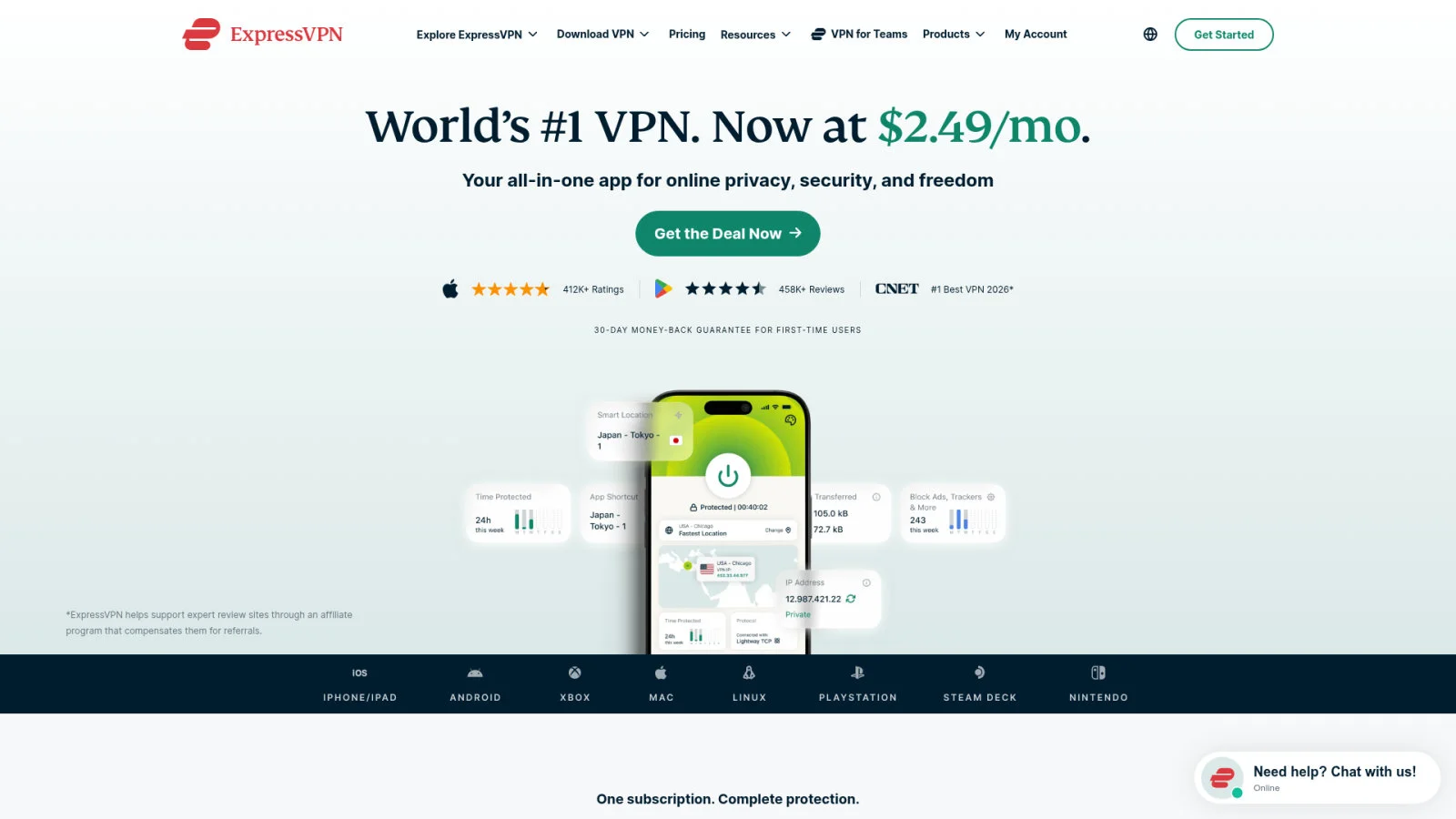 ExpressVPN : la stabilité du protocole propriétaire Lightway