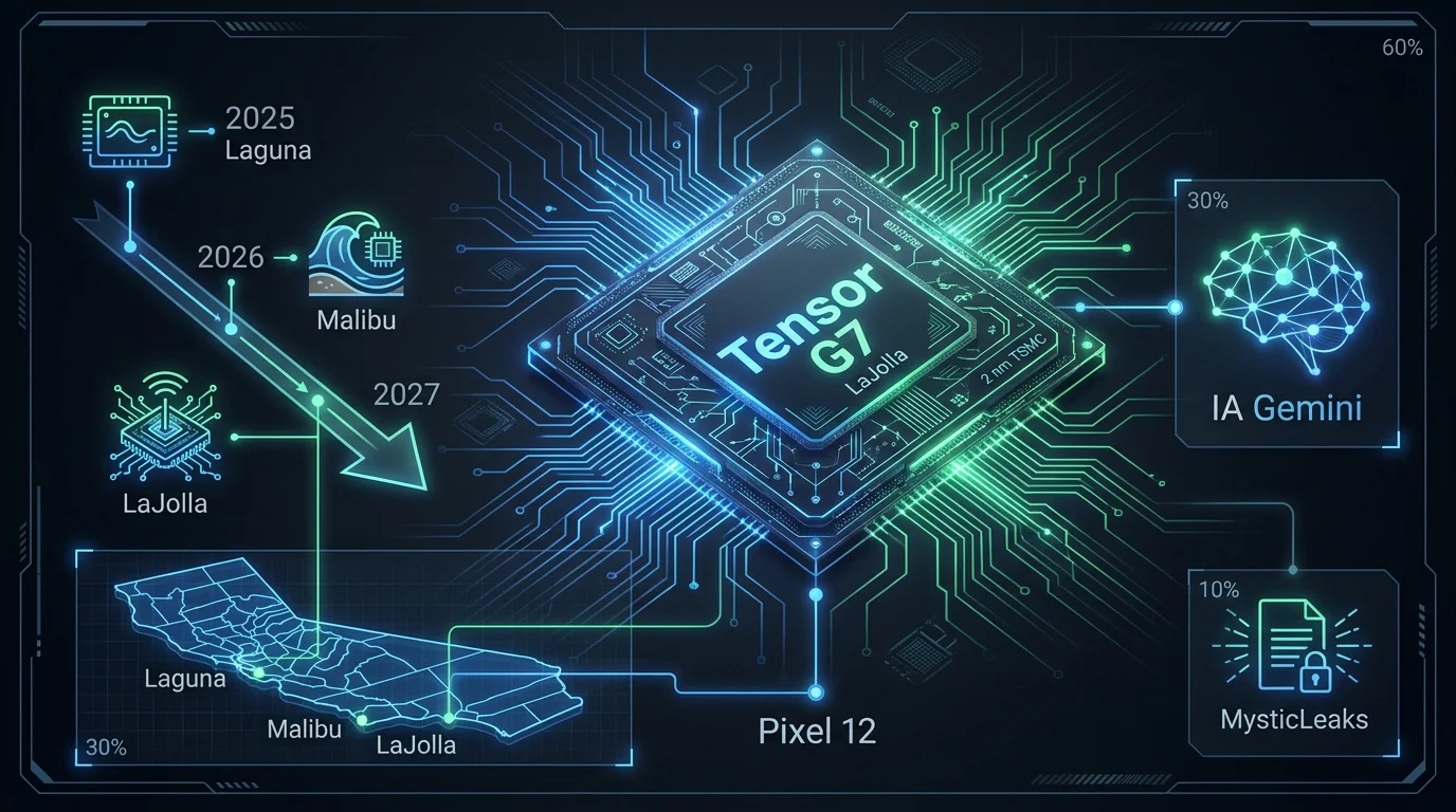 Feuille de route du processeur Google Tensor G7 et intégration de l'intelligence artificielle Gemini