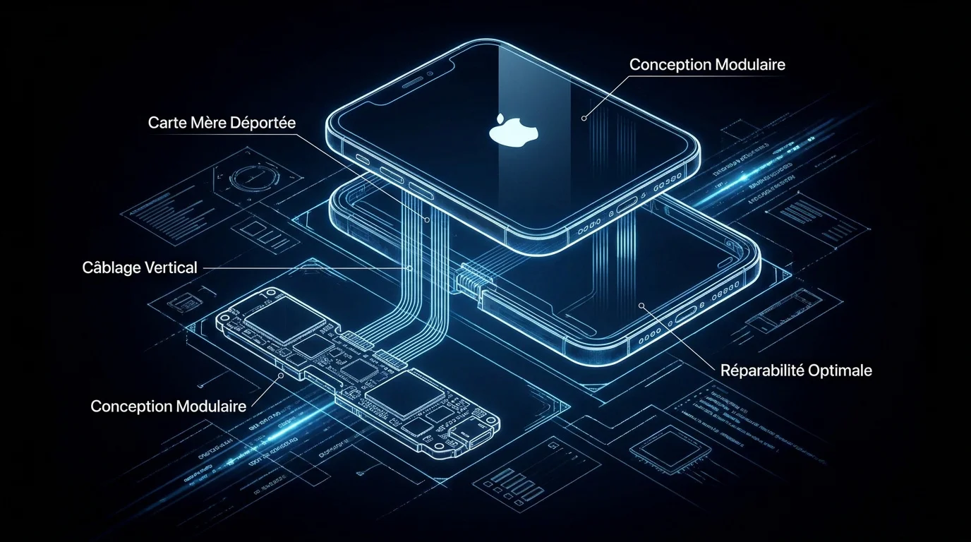 Architecture modulaire de l'iPhone pliable