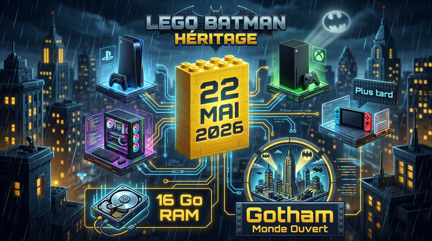 Lego Batman Héritage Gotham City monde ouvert