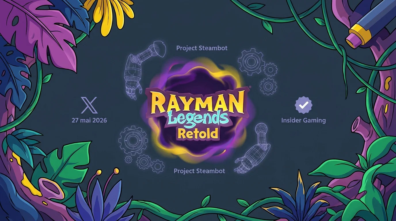 Logo fuité du jeu Rayman Legends Retold alias Project Steambot