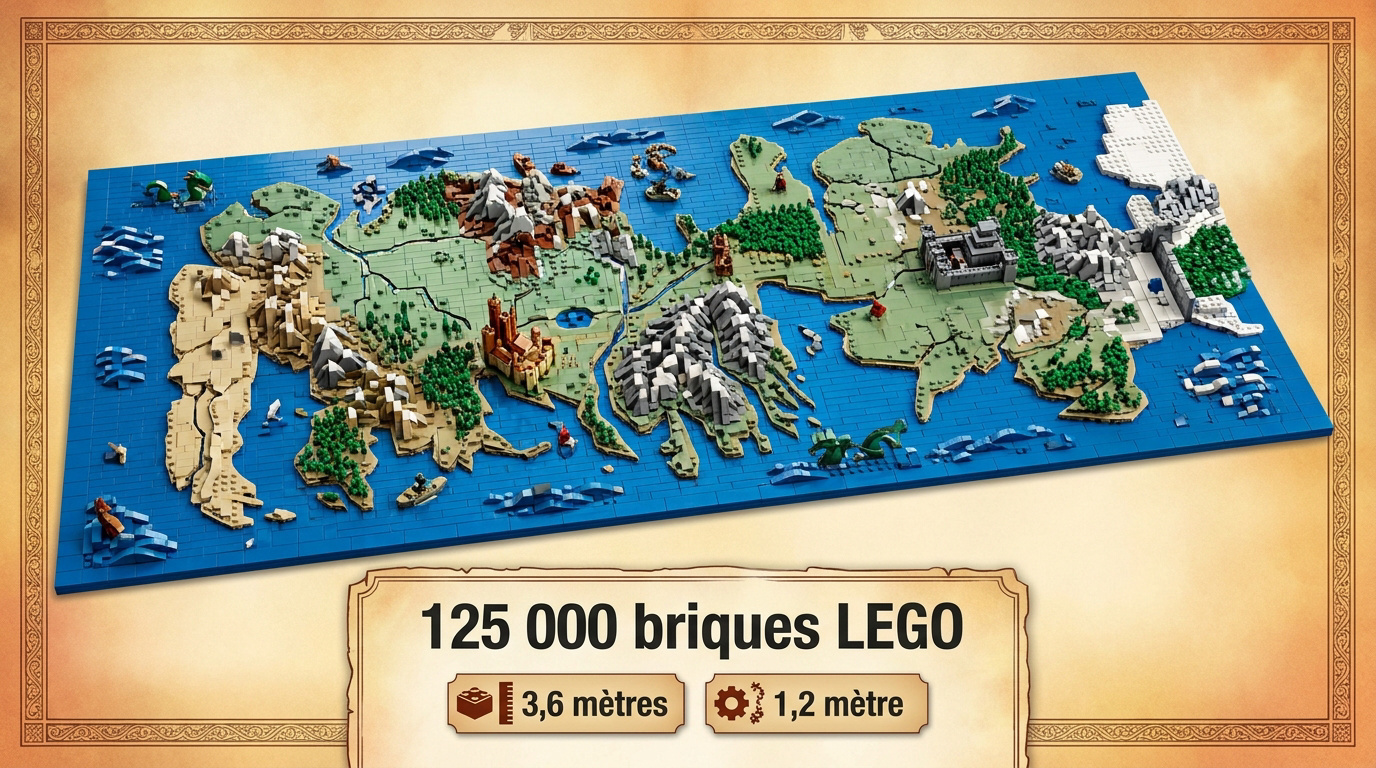 Carte géante de Westeros en LEGO réalisée par Anthony Ducre