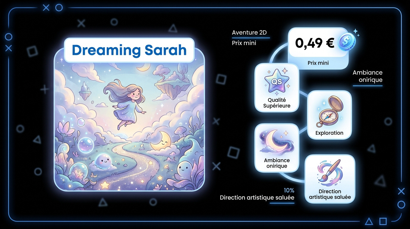 Aventure onirique en 2D avec Dreaming Sarah sur PS5