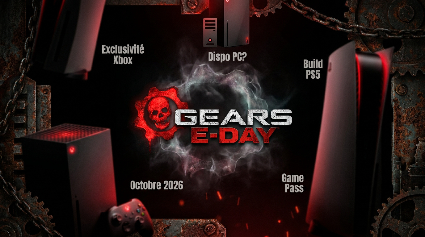 Gears of War E-Day exclusivité Xbox et sortie PC octobre 2026