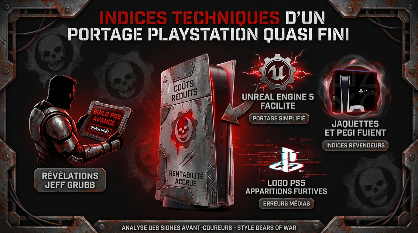 Indices techniques et fuites sur le portage PlayStation 5 de Gears of War E-Day