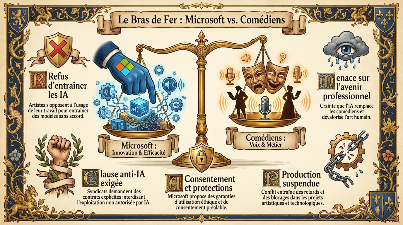 Conflit doublage IA Microsoft
