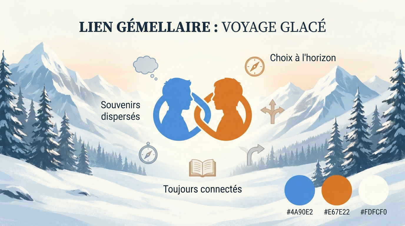 Les jumeaux Alyson et Tyler Ronan face aux paysages enneigés de l'Alaska
