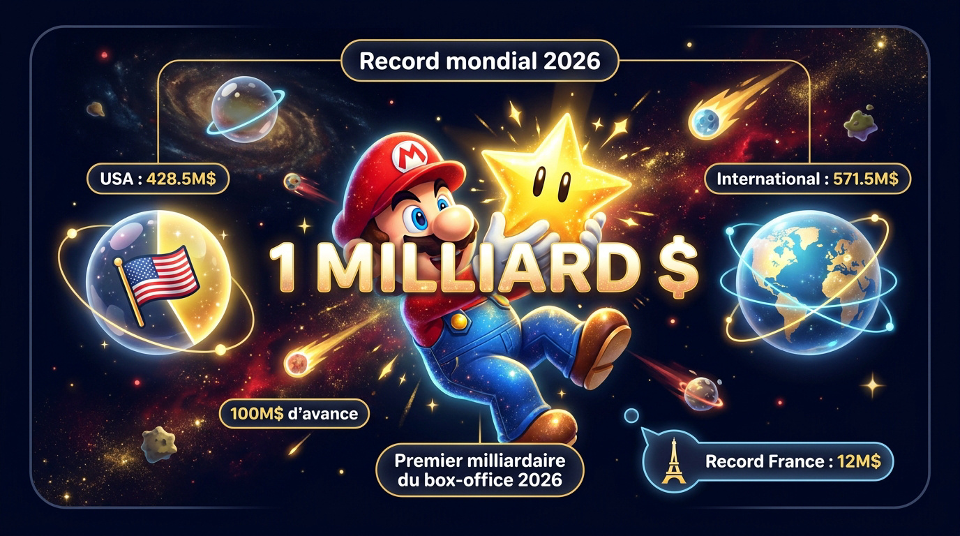 Succès historique au box-office pour Super Mario Galaxy