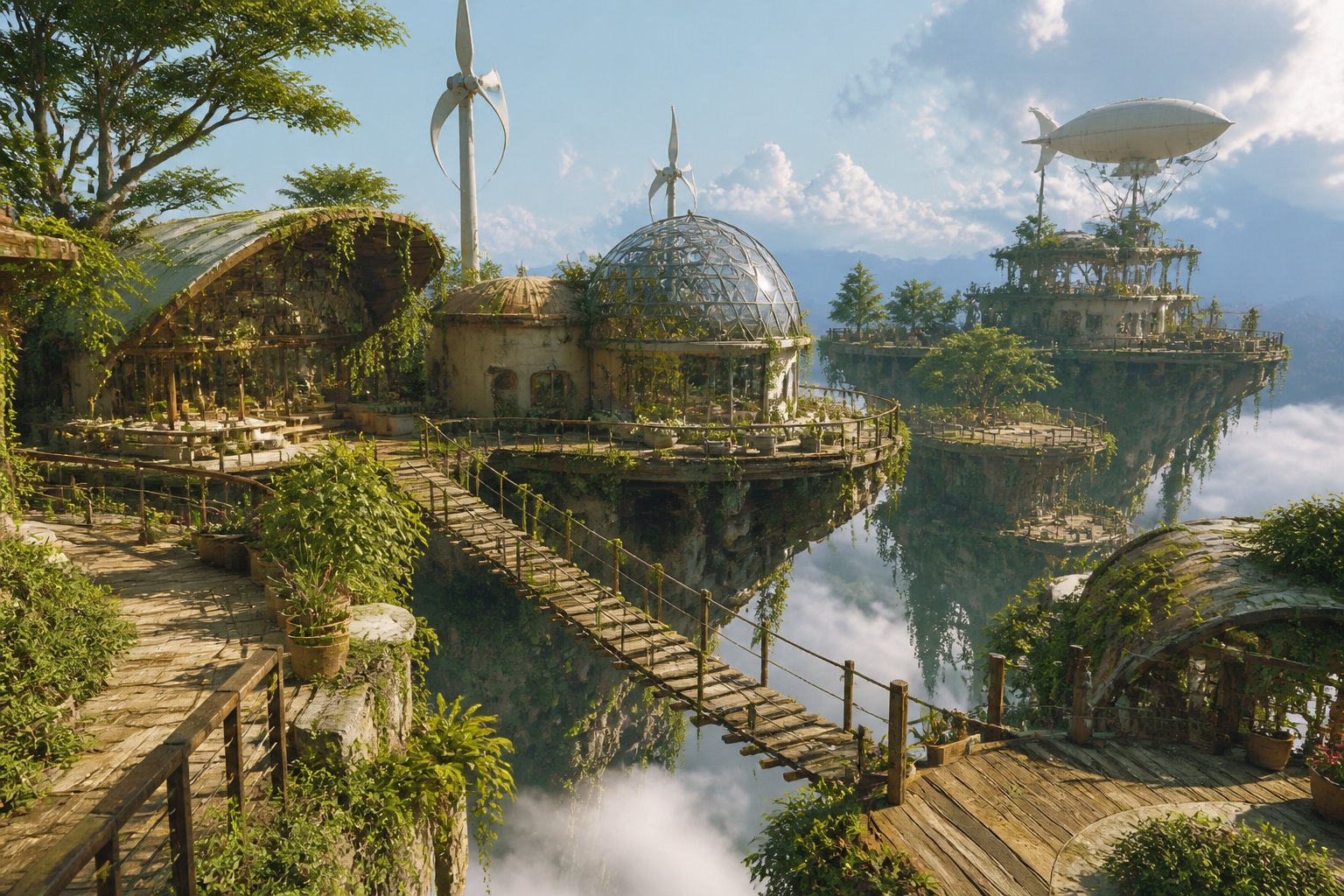 Solarpunk : Construisez votre futur dans les nuages