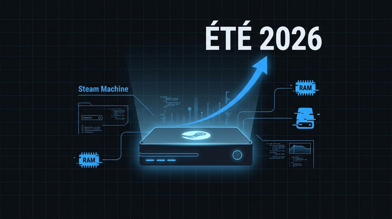 Console Steam Machine de Valve et casque Steam Frame prévus pour l'été 2026