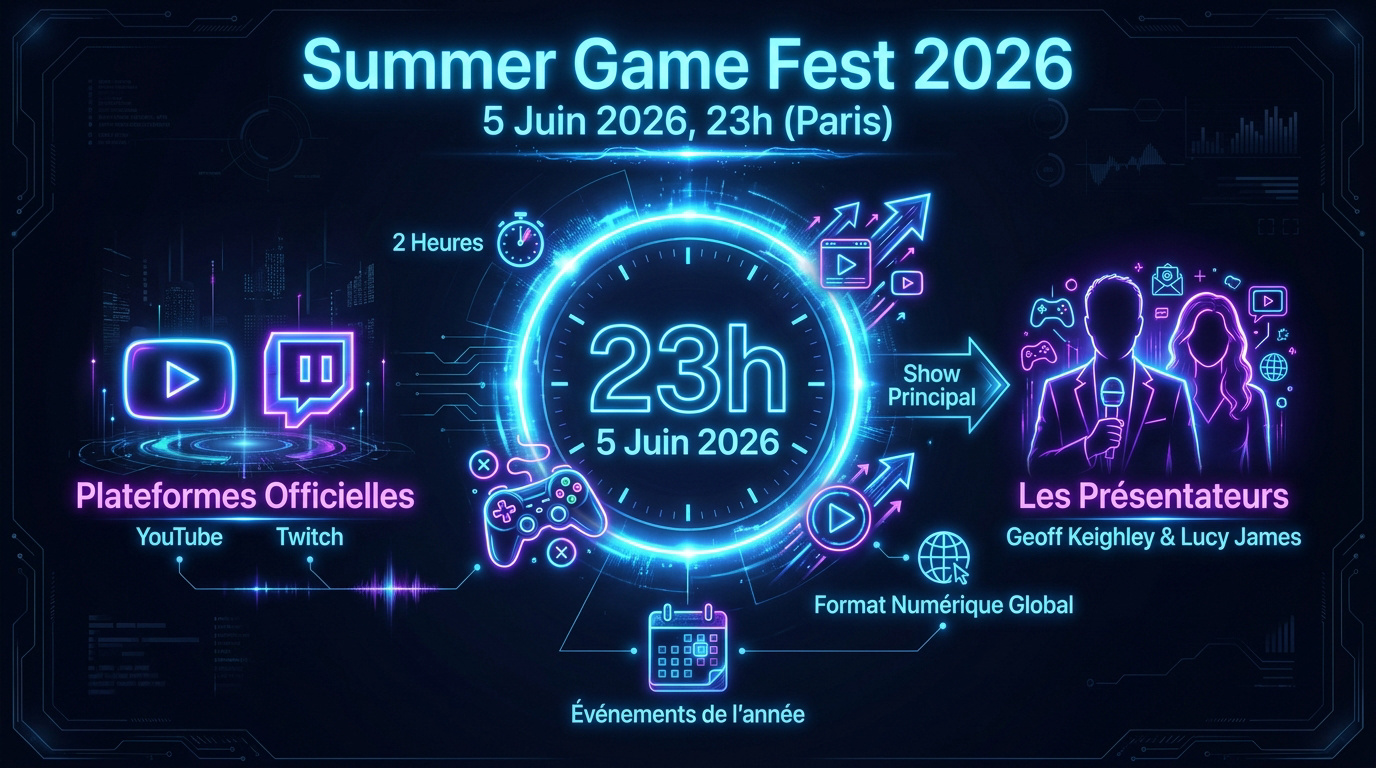 Geoff Keighley et Lucy James pour le Summer Game Fest 2026