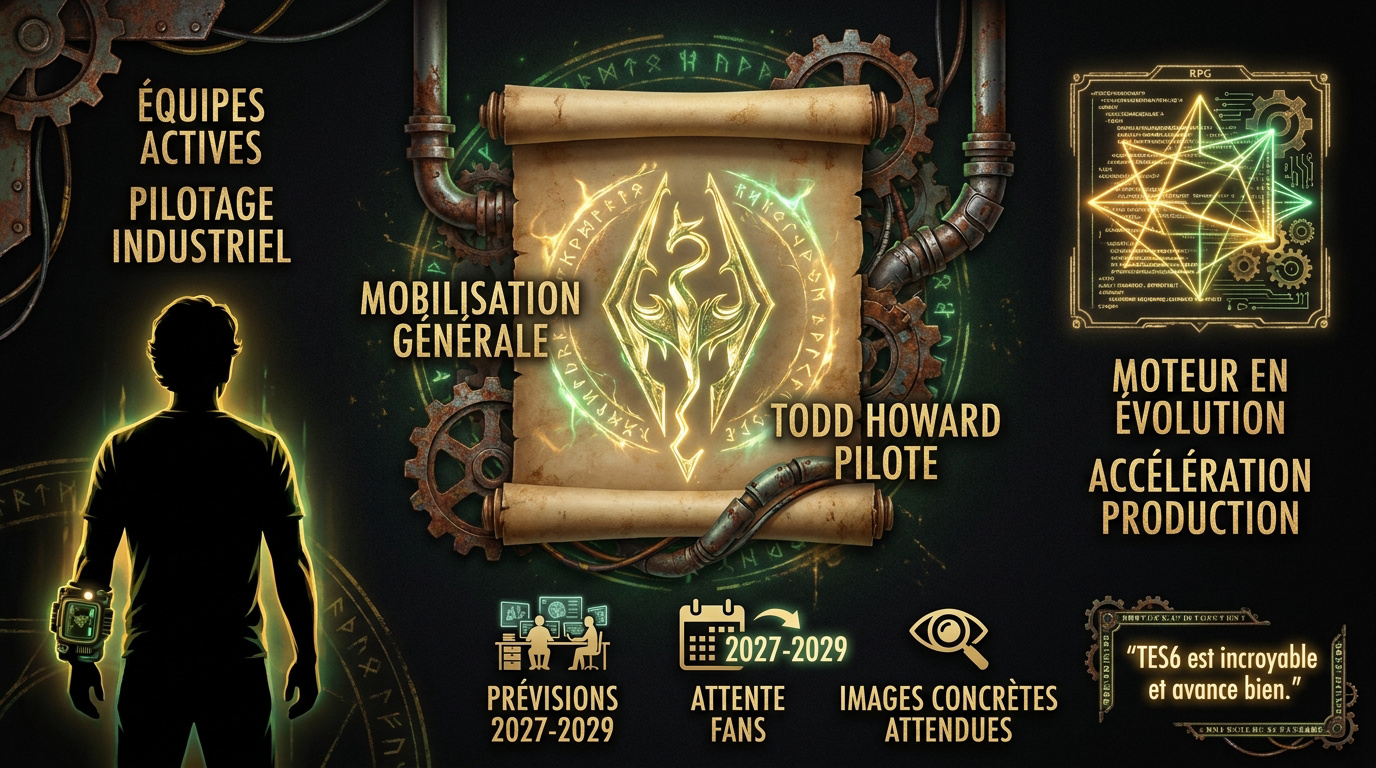 Equipes de Bethesda en plein développement sur The Elder Scrolls 6 sous la direction de Todd Howard
