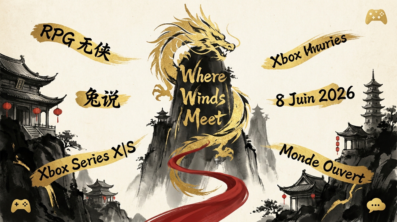 Combat épique dans le monde ouvert de Where Winds Meet sur Xbox Series X