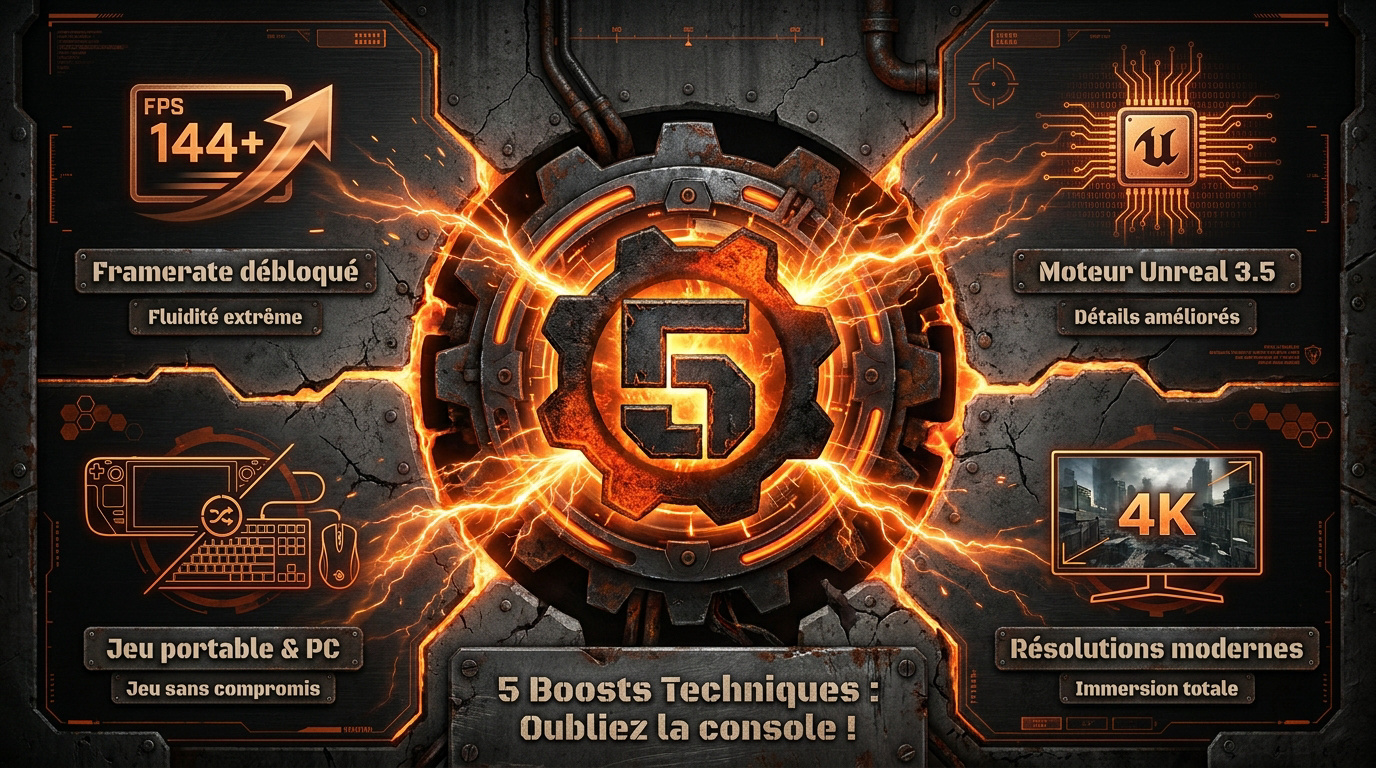 Améliorations techniques de Gears of War 2 Hollow sur PC